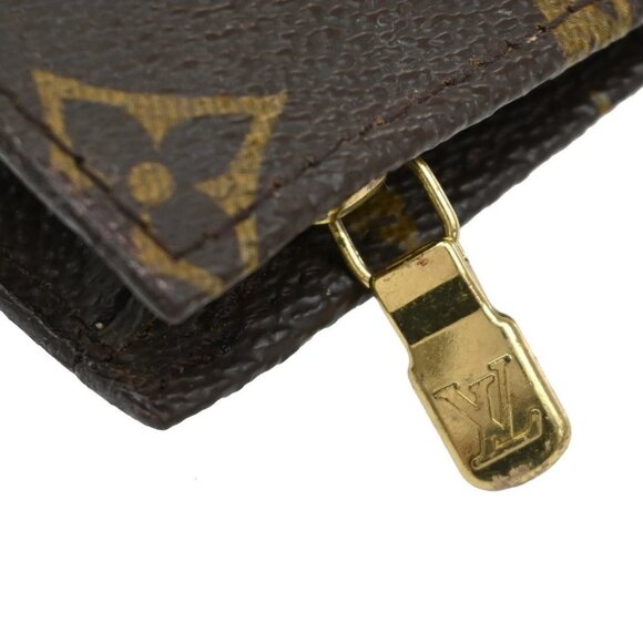 LOUIS VUITTON Logo BUCKET PM Pouch Bag Monogram Leather Brown France - Picture 7 of 14